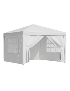 Gazebo 3x3 Pop Up Marquee Folding Tent in White