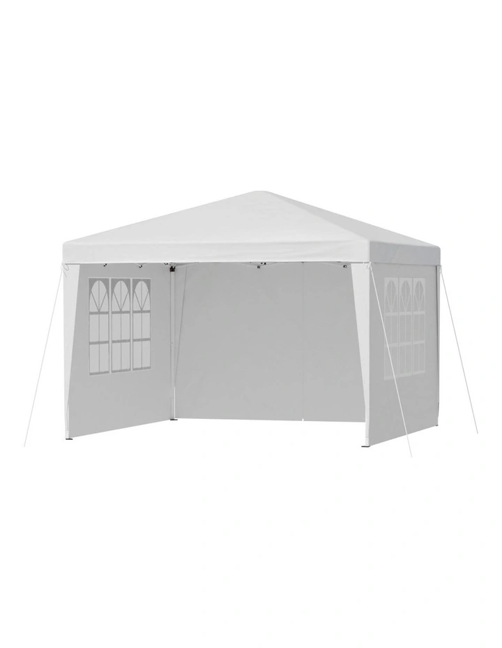 Gazebo 3x3 Pop Up Marquee Folding Tent in White image 2