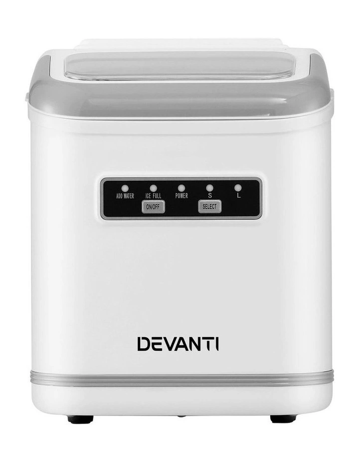Portable Ice Maker Machine with elf Cleaning 12kg 1.3L in White image 2