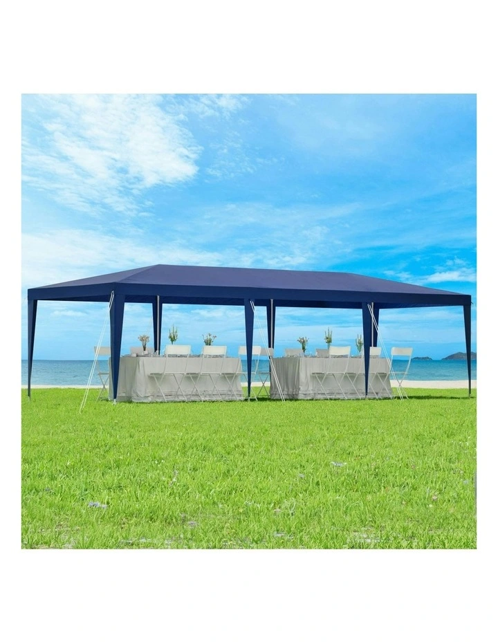 Gazebo Wedding Party Marquee Tent 3x9m in Blue image 3