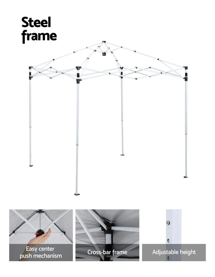 Gazebo Outdoor Patio Garden Marquee Shade 2x2m in White image 7