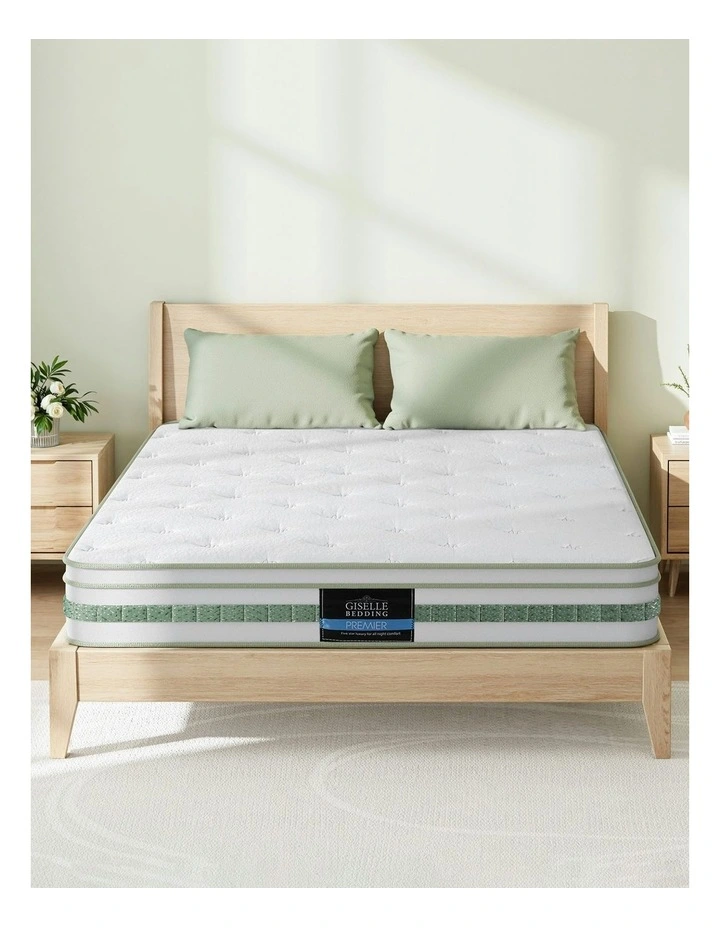 Mattress Queen Mattresses 20cm in Green Tea/White image 3