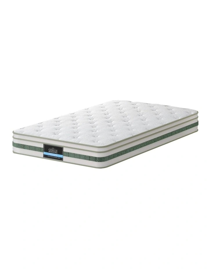 King Single Mattresses 20cm in Green Tea/White image 1