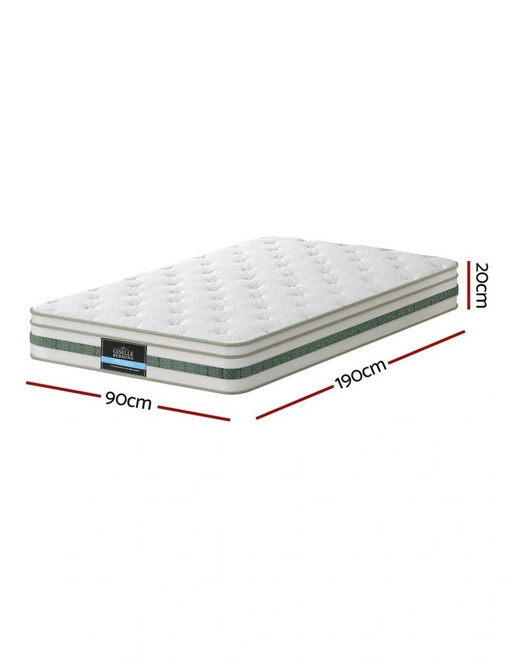 Single Mattress 20cm in Green Tea image 4