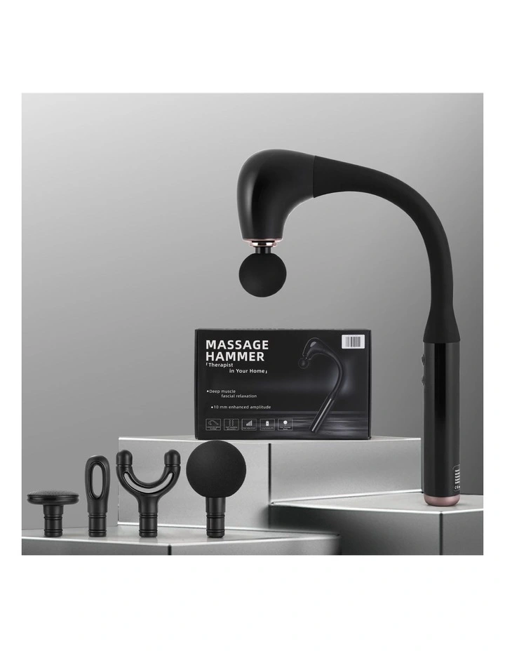 Gun U-shaped Extended Handle Percussion 4 Heads Massager image 4