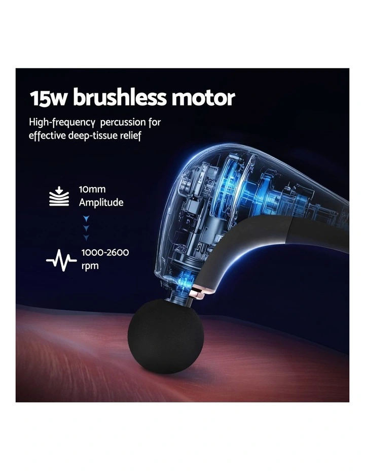 Gun U-shaped Extended Handle Percussion 4 Heads Massager image 5