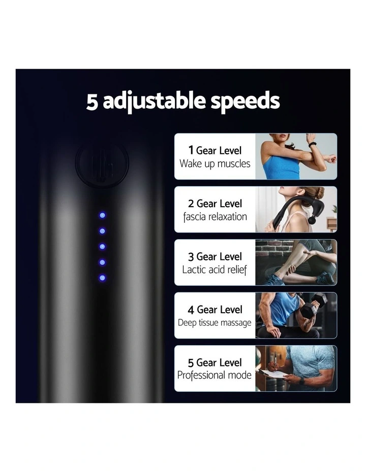 Gun U-shaped Extended Handle Percussion 4 Heads Massager image 7