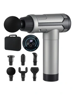 30 Speed 6 Heads Vibration Muscle Chargeable Gun Massager