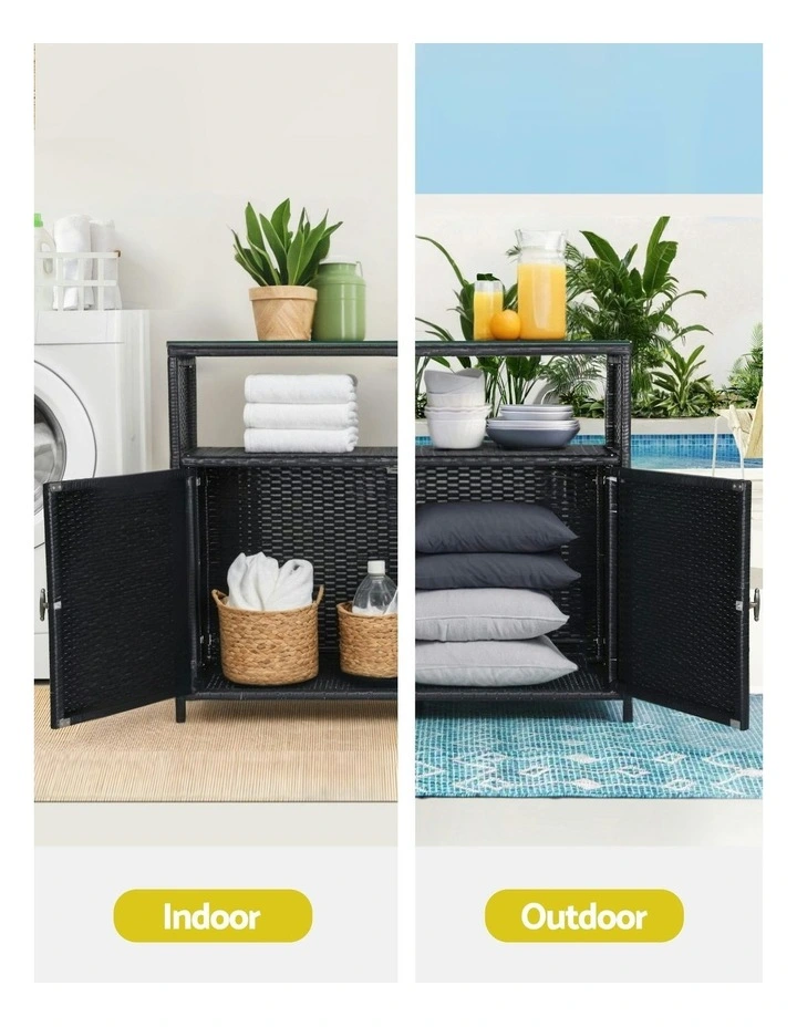 Outdoor Storage Cabinet Box in Black image 6