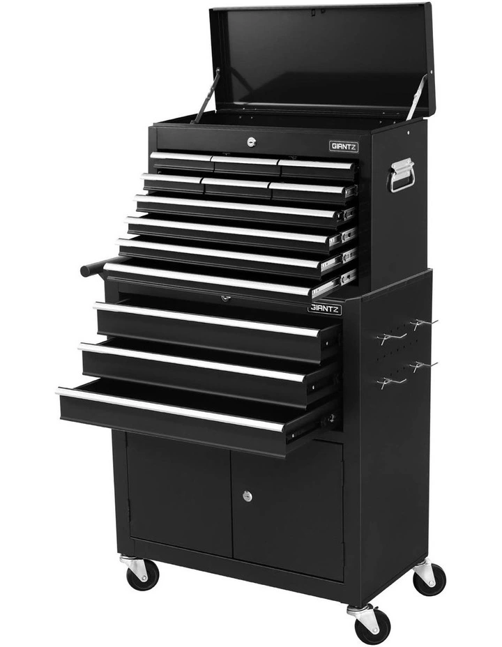 13 Drawer Tool Box in Black image 1