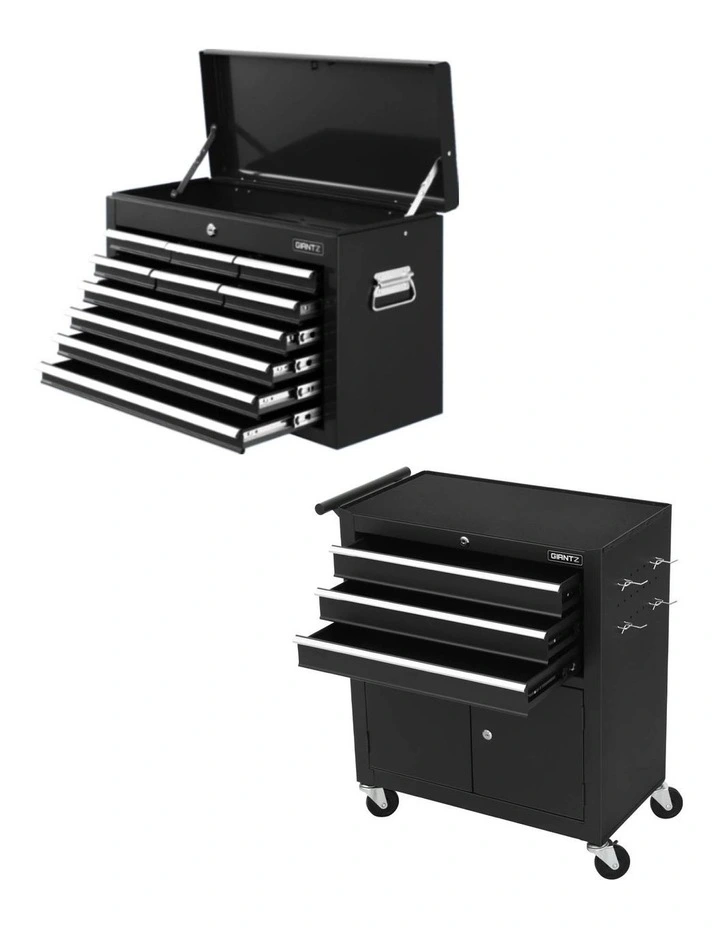 13 Drawer Tool Box in Black image 2