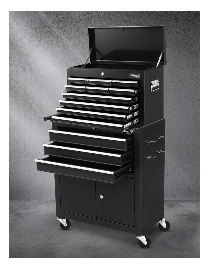 13 Drawer Tool Box in Black image 3