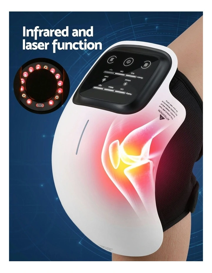 Knee Massager Vibration Infrared Heating Therapy Machine Elbow in White image 6