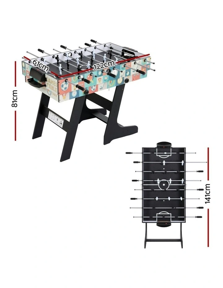 Soccer Table Foldable Game Foosball Table Tennis Pool Hockey 4-in-1 image 4