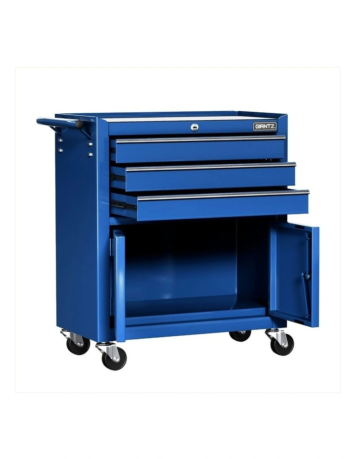 Drawer Tool Box Cabinet Chest Toolbox Garage Storage Organiser 3 in Blue image 2