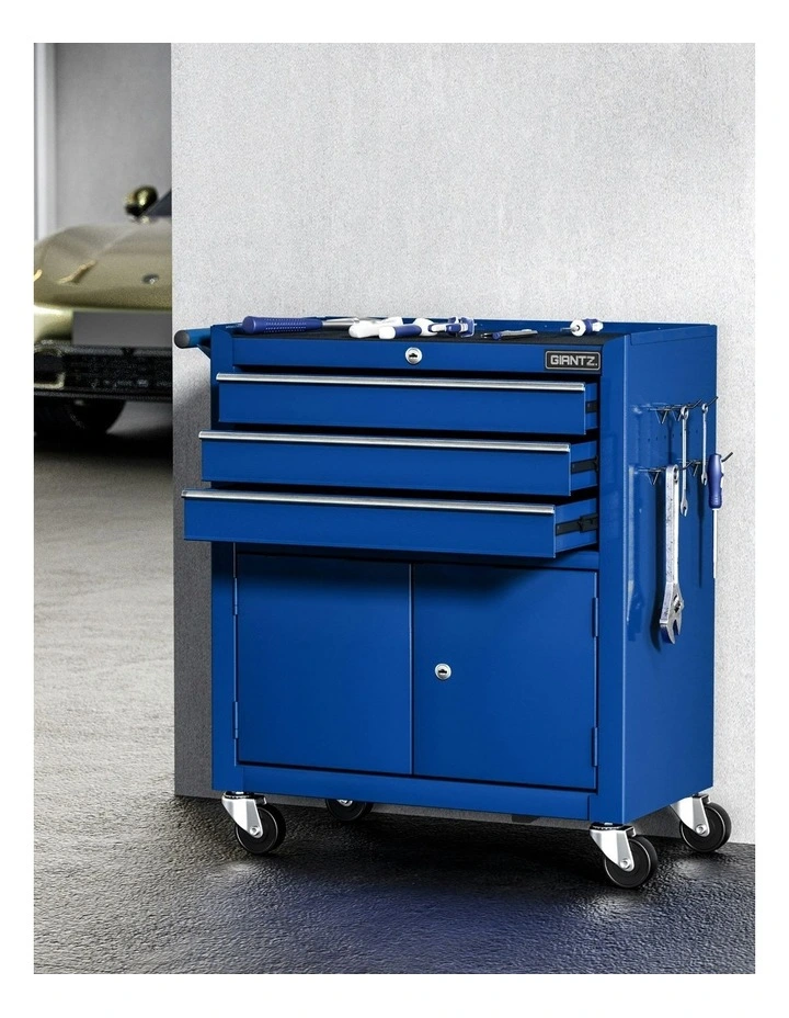 Drawer Tool Box Cabinet Chest Toolbox Garage Storage Organiser 3 in Blue image 3