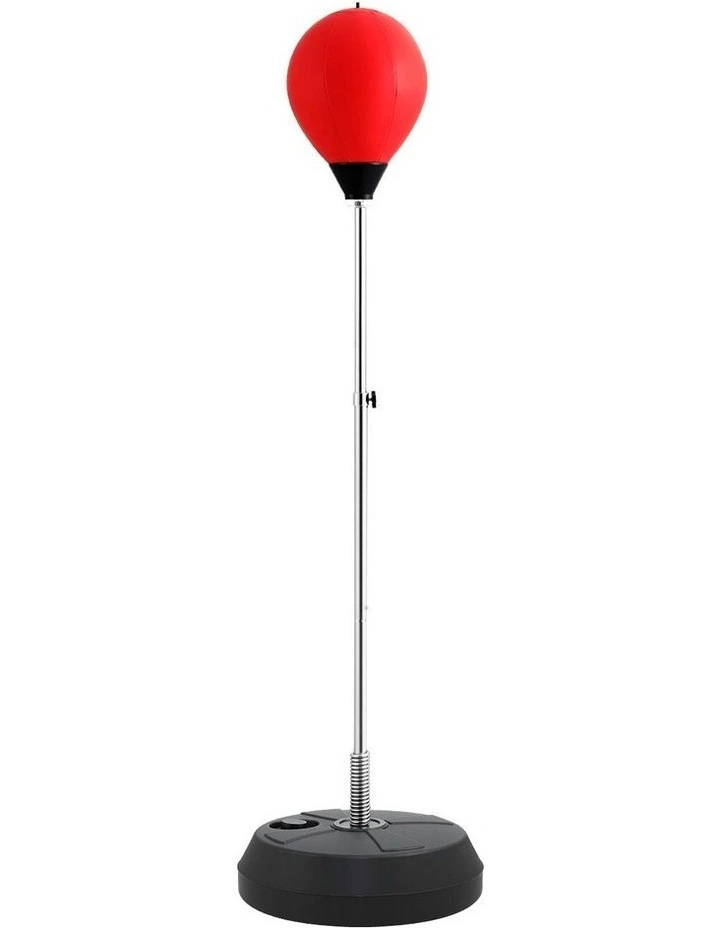 Punching Bag Stand With Gloves And Pump 150cm in Red image 2