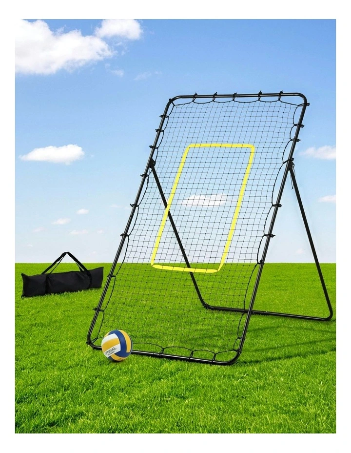Volleyball Net Football Baseball Goal Netting with Frame Angle Adjustable Rebounder 7ft 2.1m image 3