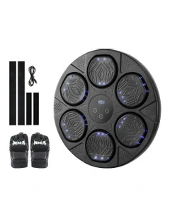 Music Boxing Machine Bluetooth Wall-Mounted Punch Target with LED Display & Gloves
