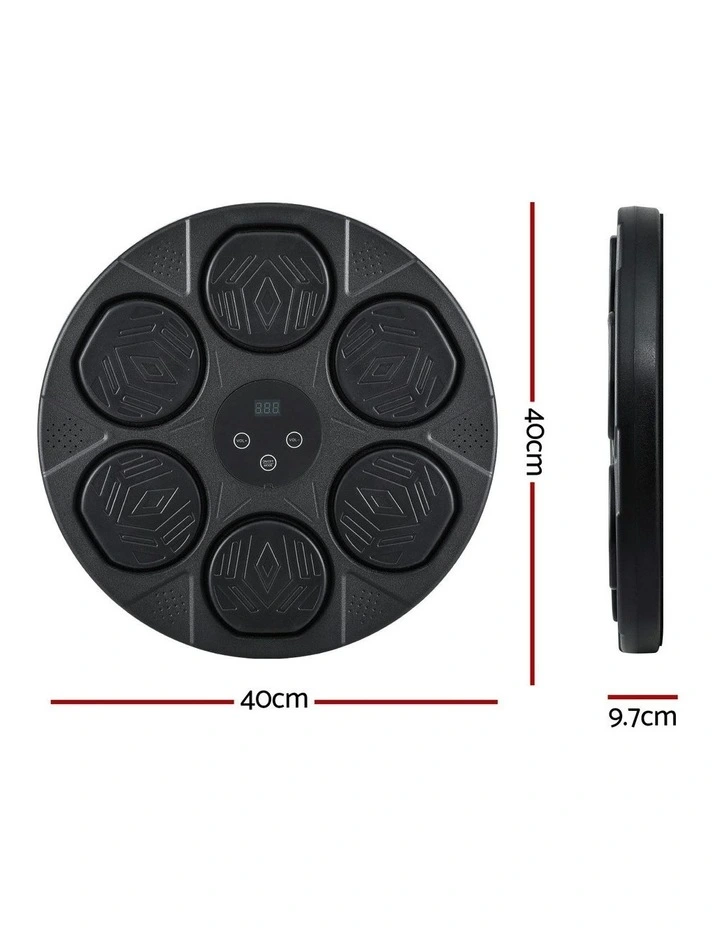 Music Boxing Machine Bluetooth Wall-Mounted Punch Target with LED Display & Gloves image 4