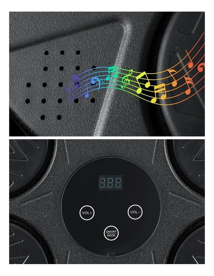 Music Boxing Machine Bluetooth Wall-Mounted Punch Target with LED Display & Gloves image 7