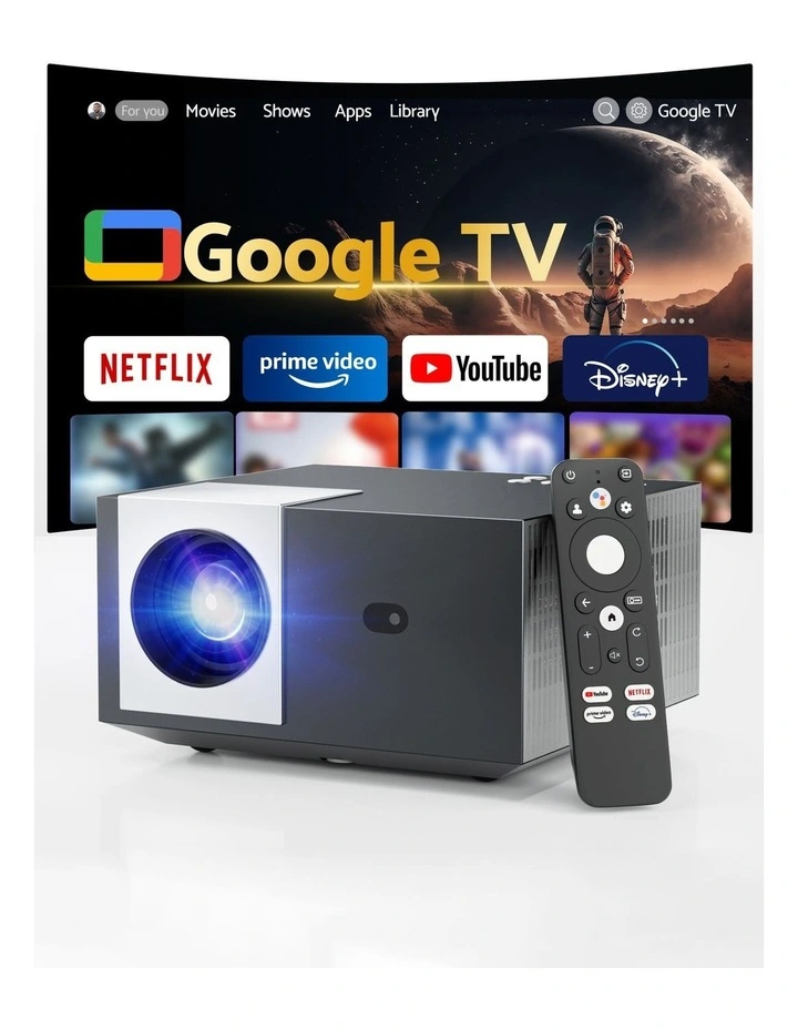 4K 1080P Official Google TV 5G Wifi Video Project in Black image 3