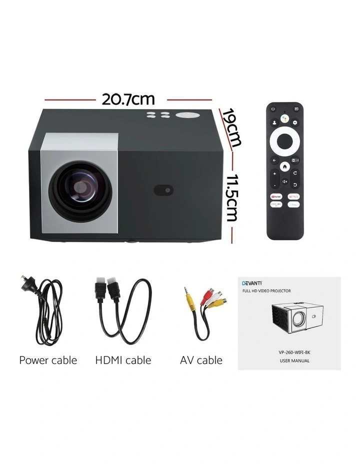 4K 1080P Official Google TV 5G Wifi Video Project in Black image 4