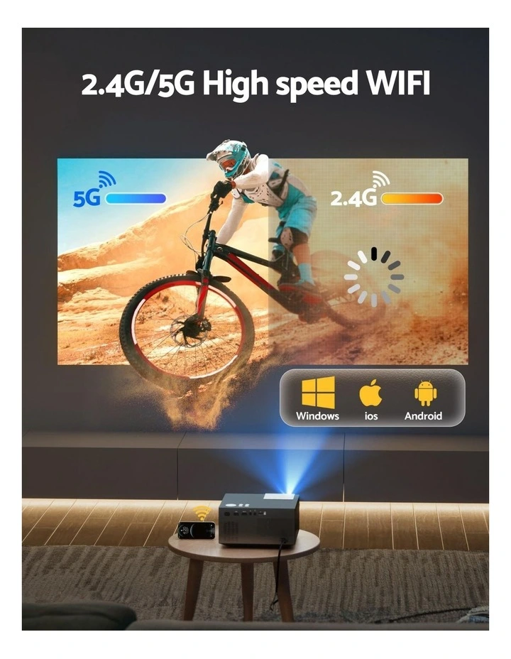 4K 1080P Official Google TV 5G Wifi Video Project in Black image 7