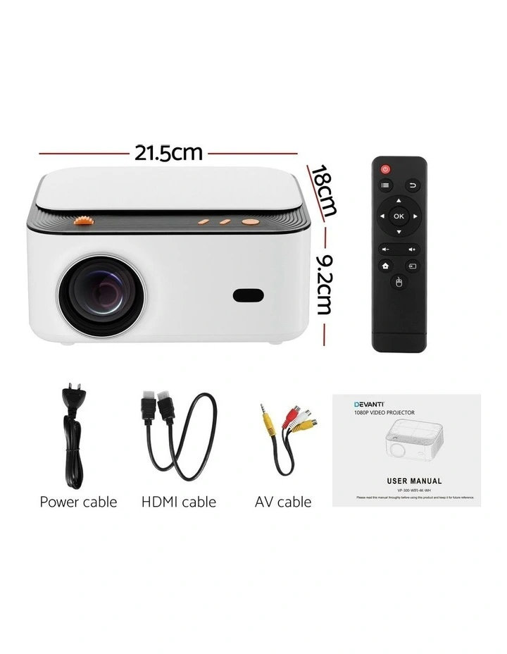 4K 1080P Android 5G Wifi Video Project in White image 4