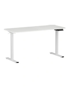 Electric Standing Adjustable Home Office Desk 140cm in White