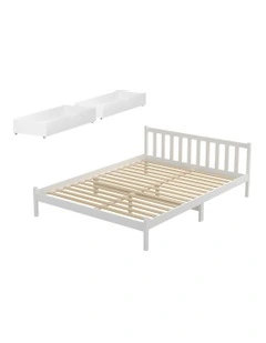 Double Size Bed Frame in White
