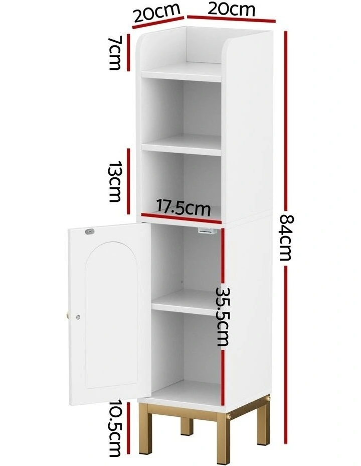 Bathroom Storage Cabinet in White image 4