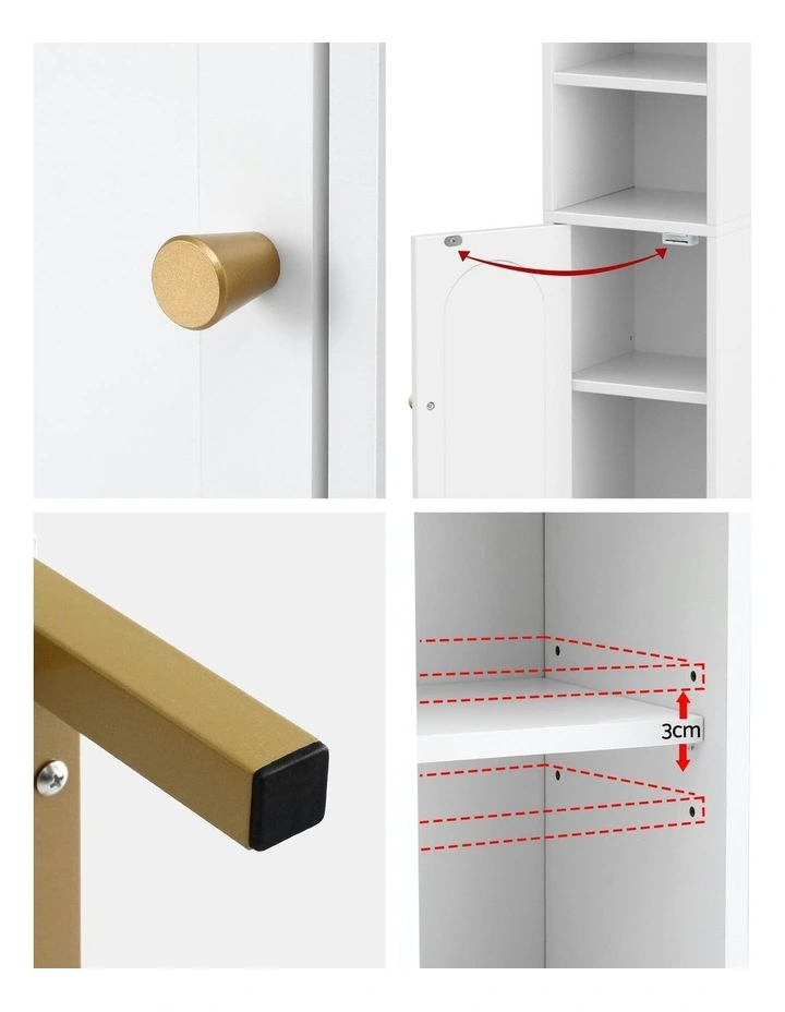 Bathroom Storage Cabinet in White image 6