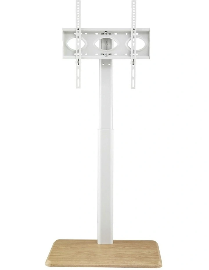 24-55'' Swivel Height Adjustable TV Stand in White image 2