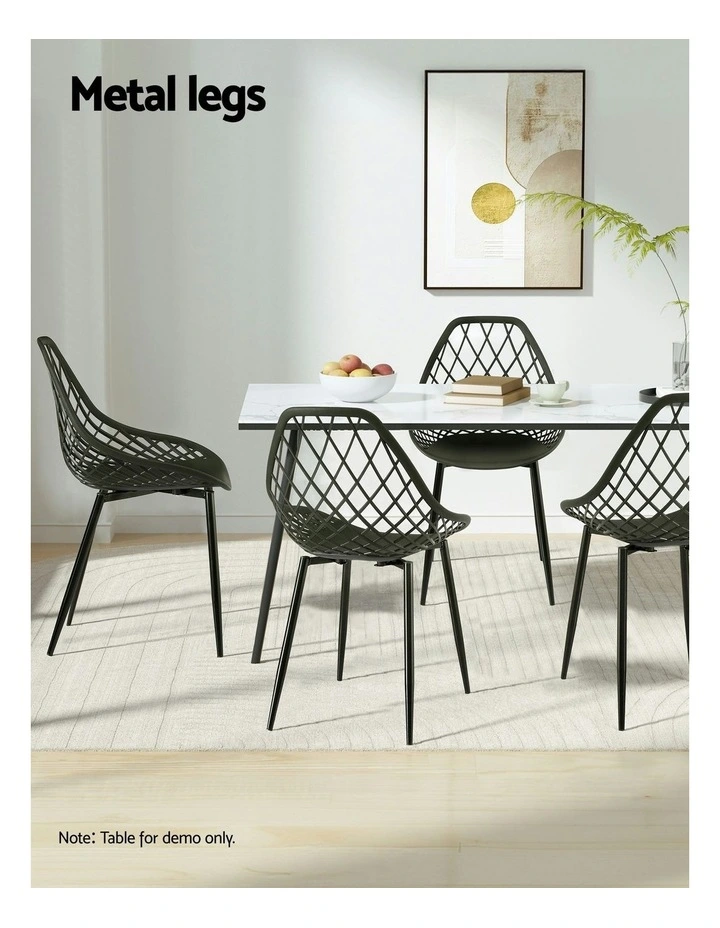 PP Lounge Chair Patio Garden Outdoor Dining Chairs in Black image 7