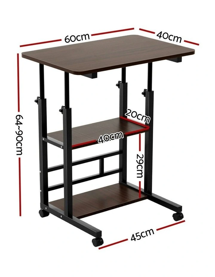 Height Adjustable Laptop Desk 60cm in Black image 4