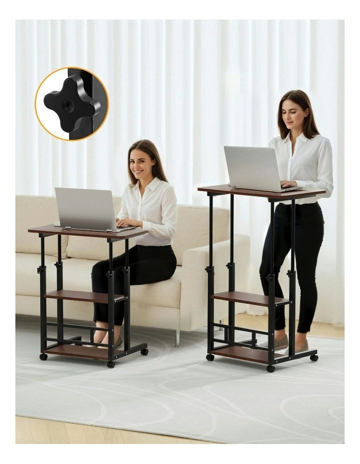 Height Adjustable Laptop Desk 60cm in Black image 6