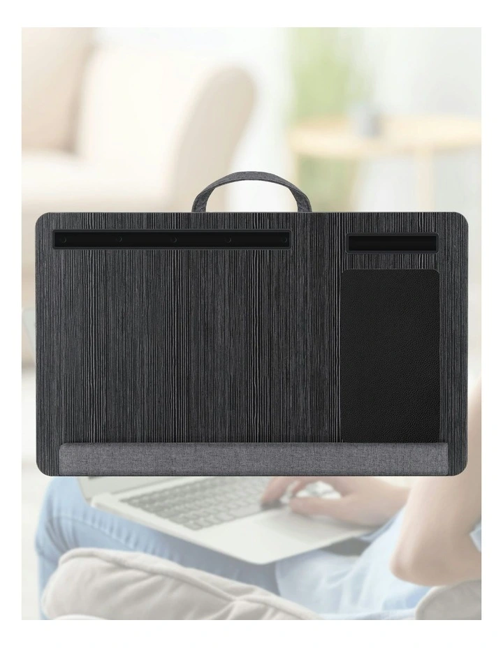 Portable with Wrist-rest Phone Slot Mouse Laptop Desk 55cm in Black image 5