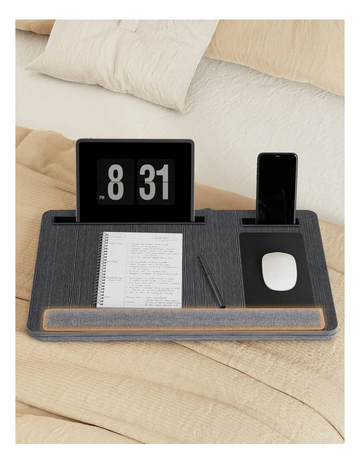 Portable with Wrist-rest Phone Slot Mouse Laptop Desk 55cm in Black image 6