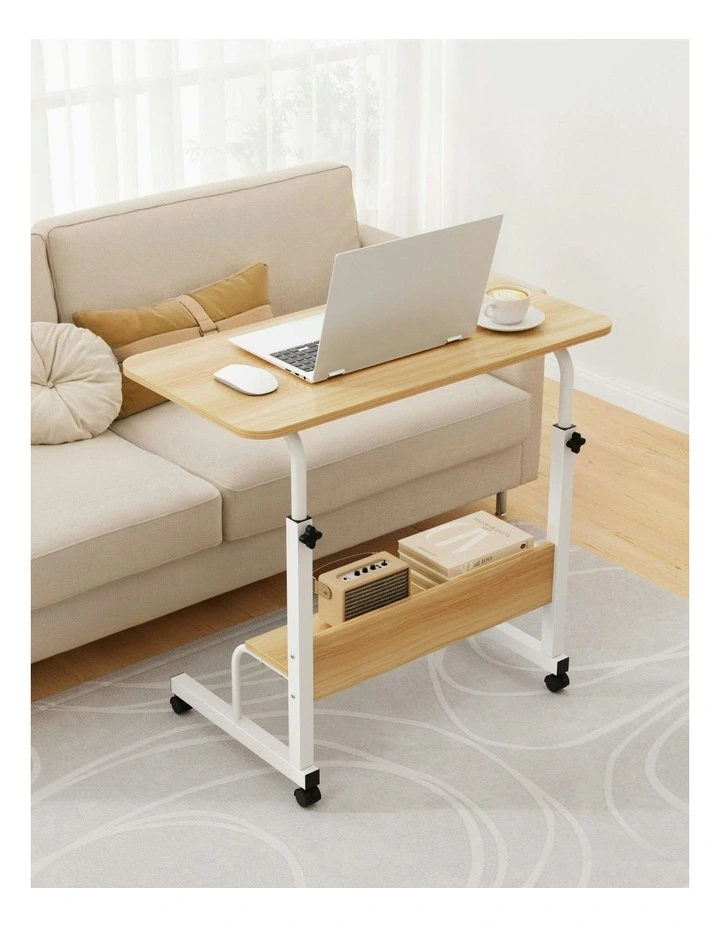 Laptop Portable Sit Stand Desks 80cm in Brown image 3