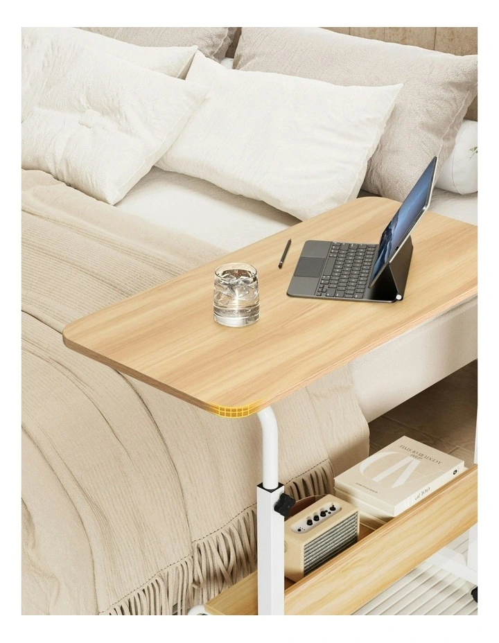 Laptop Portable Sit Stand Desks 80cm in Brown image 5