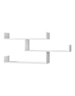 Floating Wall Shelf 3 Tier in White