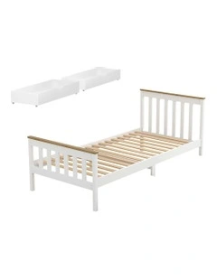 Single Size Bed Frame in White
