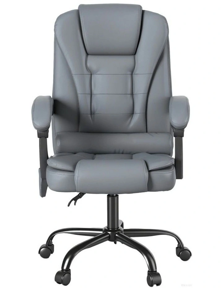 Executive Adjustable Massage Office Chair in Grey image 2