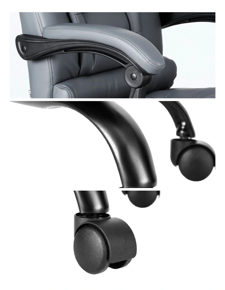 Executive Adjustable Massage Office Chair in Grey image 7