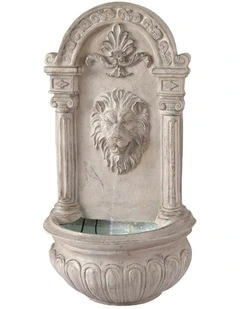 Solar Water Fountain 77cm in Beige