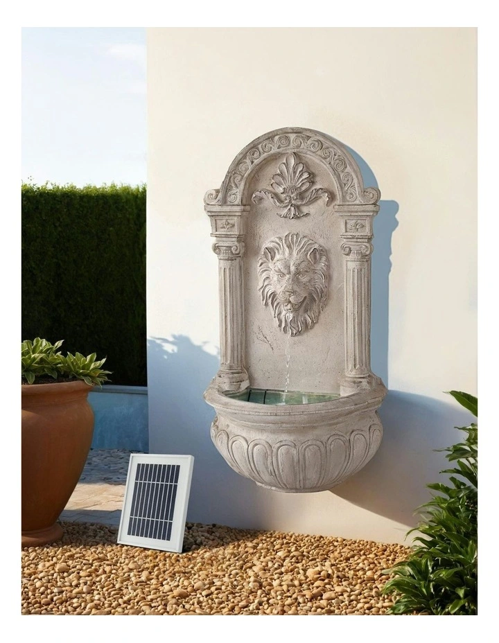 Solar Water Fountain 77cm in Beige image 3