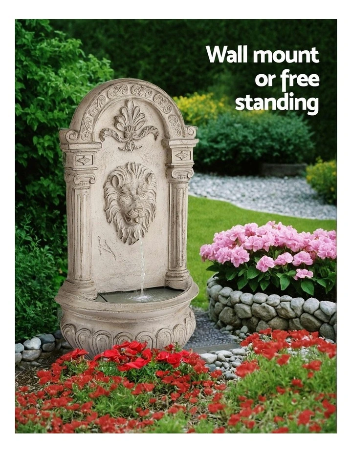 Solar Water Fountain 77cm in Beige image 5