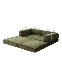 Convertible Folding Sofa Bed in Green