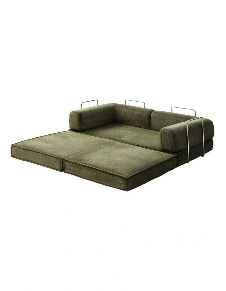 Convertible Folding Sofa Bed in Green image 1